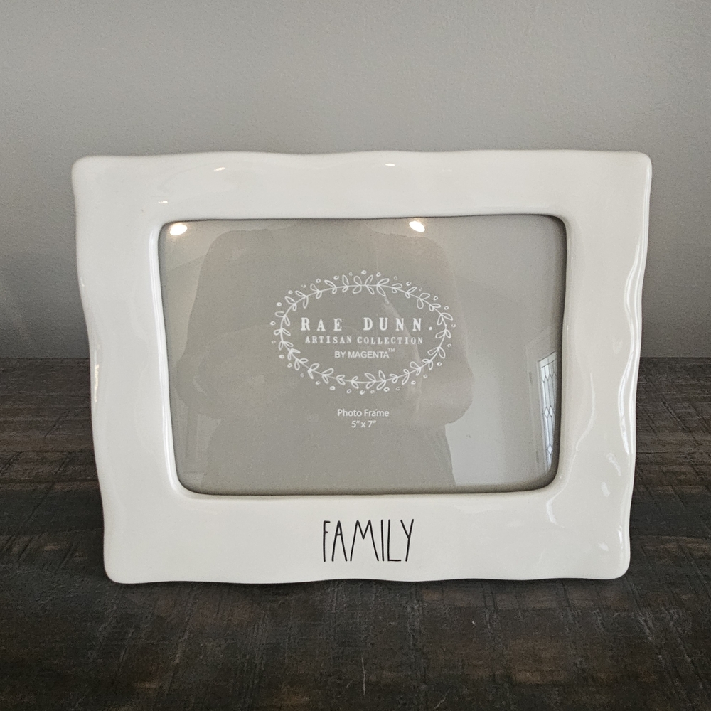 Rae Dunn Cream Family Photo Frame